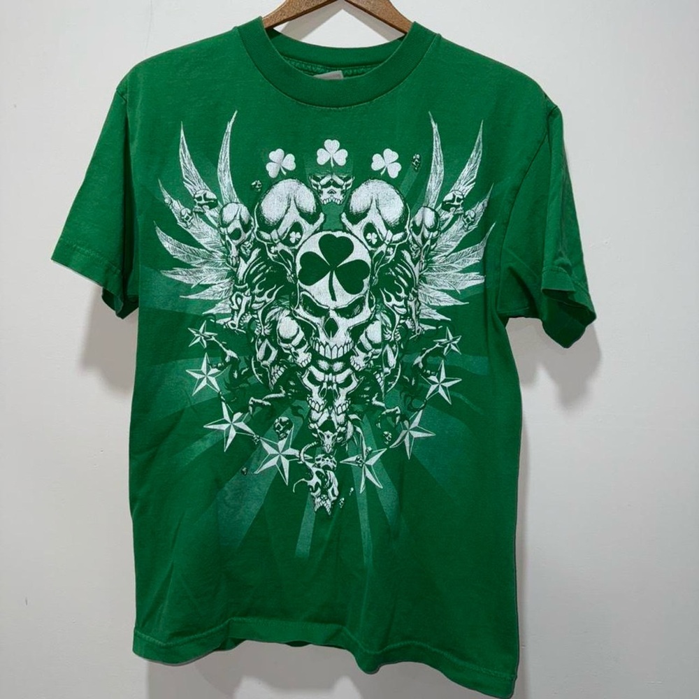 Emerald Skull Graphic Men's T-Shirt